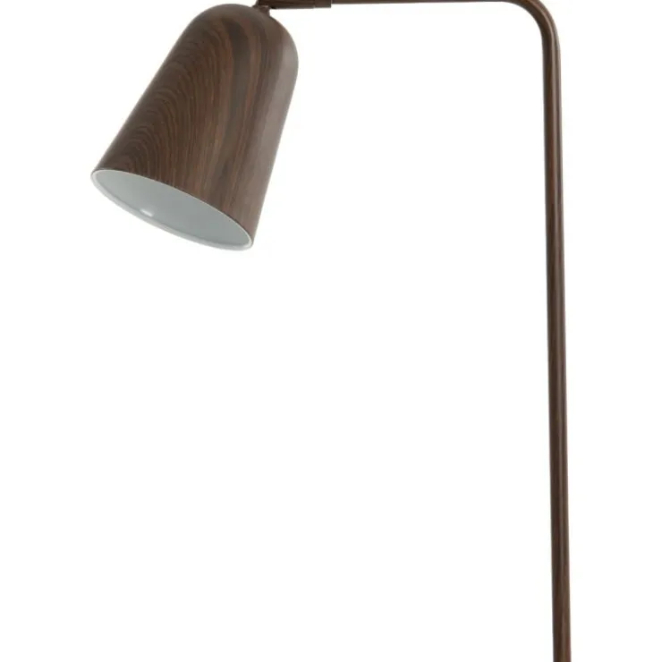 Trendhopper Vloerlamp Selamo houtprint Donkerbruin^ Vloerlampen