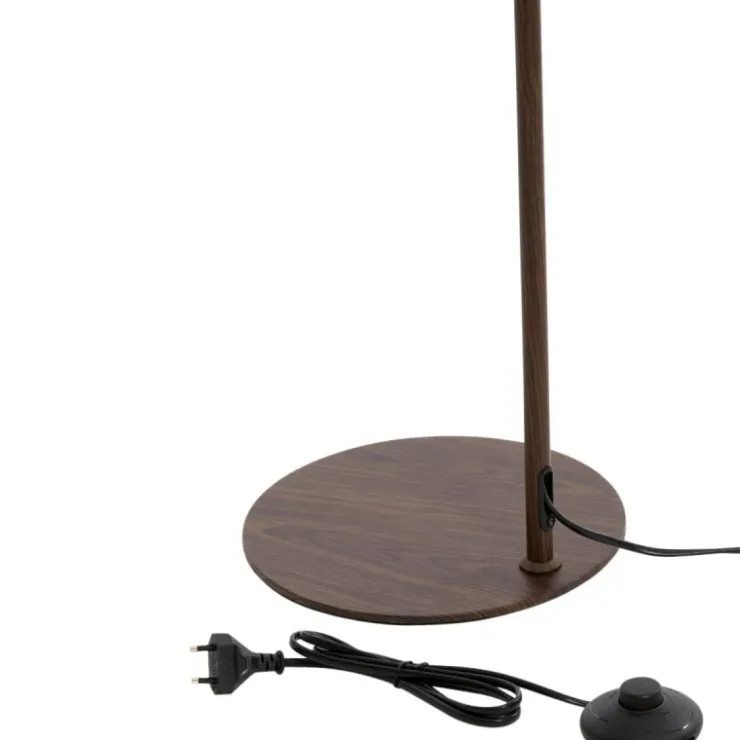 Trendhopper Vloerlamp Selamo houtprint Donkerbruin^ Vloerlampen